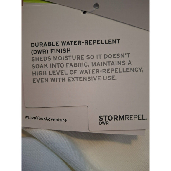 Eddie Bauer Womens Medium Stratify Rain Jacket Full Zip White NWT - Picture 6 of 9